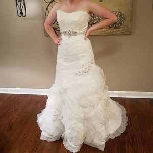 Demetrios Fit and Flare Wedding Dress